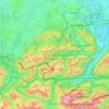 Ammergauer Alpen topographic map, elevation, terrain