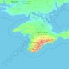 Автономная Республика Крым topographic map, elevation, terrain