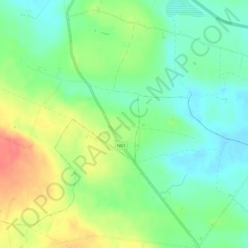 Carrowkeel topographic map, elevation, terrain