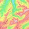 Kandersteg topographic map, elevation, terrain