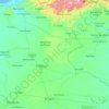 Municipio Pedro María Freites topographic map, elevation, terrain