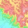 Kanjipani topographic map, elevation, terrain