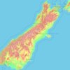 South Island topographic map, elevation, terrain