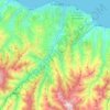 Ortahisar topographic map, elevation, terrain