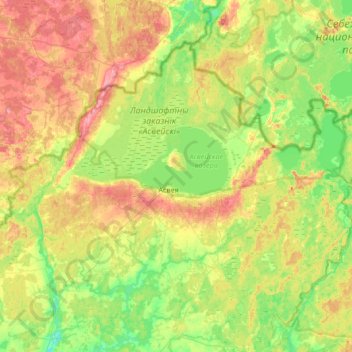 Освейский сельский Совет topographic map, elevation, terrain