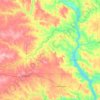 Sioux County topographic map, elevation, terrain