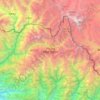 Langtang National Park topographic map, elevation, terrain