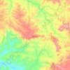 Altinópolis topographic map, elevation, terrain