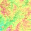 Warwickshire topographic map, elevation, terrain
