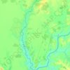 Municipio de Alvear topographic map, elevation, terrain
