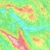 Bela Palanka Municipality topographic map, elevation, terrain