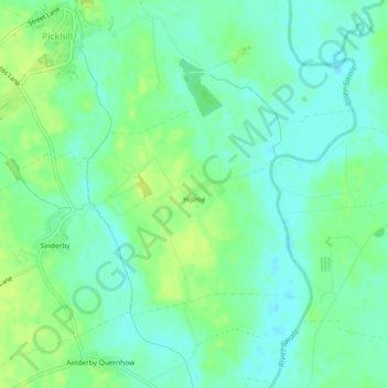 Holme topographic map, elevation, terrain