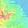 São Miguel topographic map, elevation, terrain