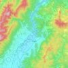 Shirataka topographic map, elevation, terrain