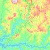Corumbaíba topographic map, elevation, terrain