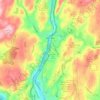 Seymour topographic map, elevation, terrain