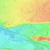 Bizanos topographic map, elevation, terrain