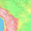 Bolivia topographic map, elevation, terrain