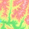 Nantes topographic map, elevation, terrain