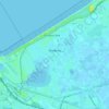 Bredene topographic map, elevation, terrain