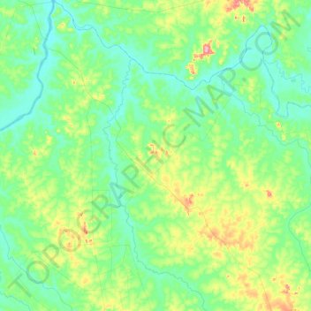 Nova Guarita topographic map, elevation, terrain