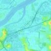 Hemmant topographic map, elevation, terrain