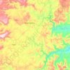 Elundini Ward 17 topographic map, elevation, terrain