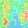 Davao del Norte topographic map, elevation, terrain