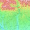 Vâlcea topographic map, elevation, terrain
