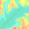 Lake Meredith topographic map, elevation, terrain