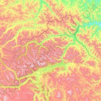 Бурунгольское сельское поселение topographic map, elevation, terrain