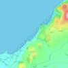 Pistyll topographic map, elevation, terrain