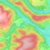 Dreisbach topographic map, elevation, terrain