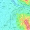 Changhua City topographic map, elevation, terrain
