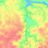 Plouguin topographic map, elevation, terrain