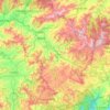 Jackson County topographic map, elevation, terrain