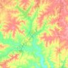 Miami County topographic map, elevation, terrain