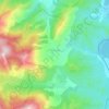 Piedigriggio topographic map, elevation, terrain