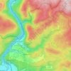 Saarhölzbach topographic map, elevation, terrain
