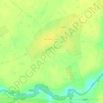 Великое Село topographic map, elevation, terrain