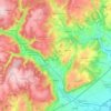 Odry topographic map, elevation, terrain