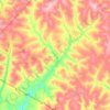 Platina topographic map, elevation, terrain