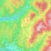 Baselga di Piné topographic map, elevation, terrain