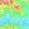 Lahnau topographic map, elevation, terrain