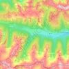 Gemeinde Obertilliach topographic map, elevation, terrain