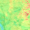 The Villages topographic map, elevation, terrain