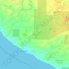 Sinoe County topographic map, elevation, terrain