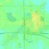 Madison topographic map, elevation, terrain