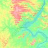 Babaçulândia topographic map, elevation, terrain