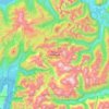 Parque Nacional Hornopirén topographic map, elevation, terrain